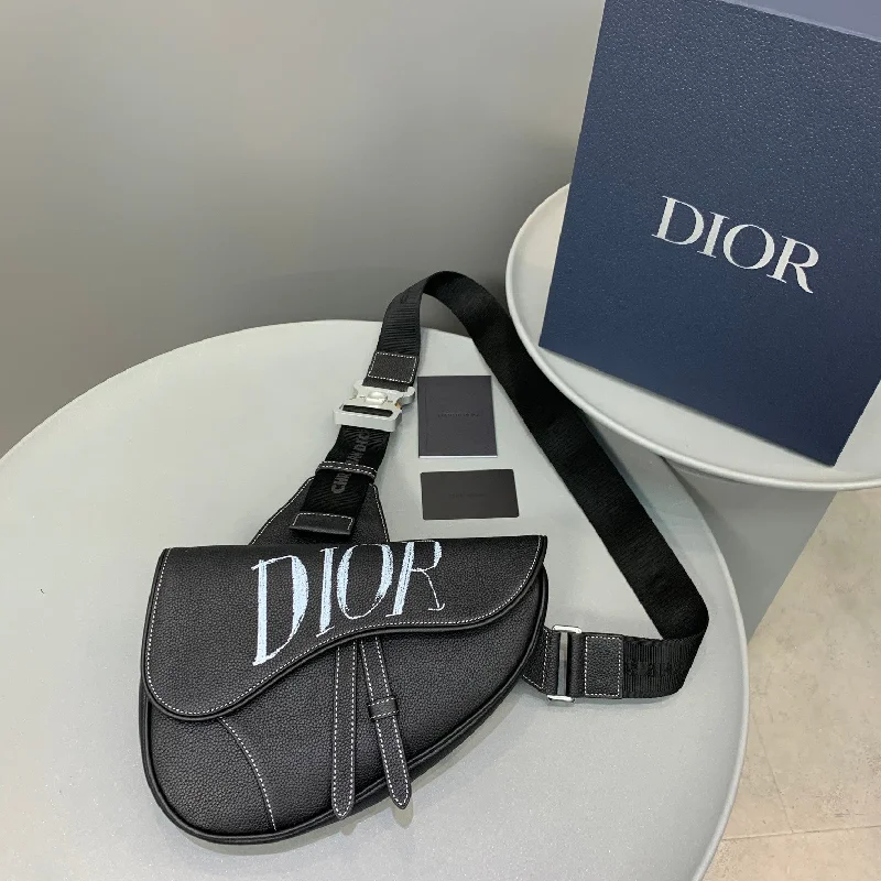 Christian Dior Saddle Bag Black For Women