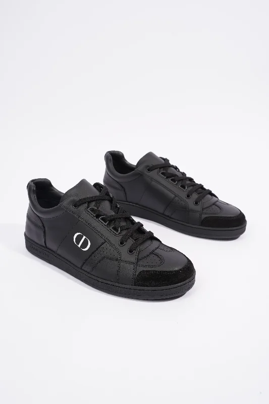 Christian Dior CD Low Top Sneaker Black Leather EU 38.5 UK 5.5