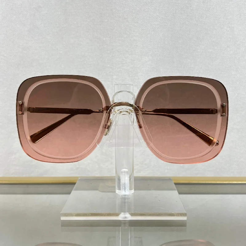 DIOR UltraDior SU Square Pink Acetate Sunglasses TS3756