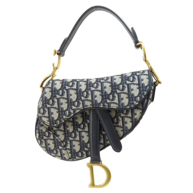 Christian Dior Saddle Trotter Pattern Handbag Canvas Women's CHRISTIAN DIOR