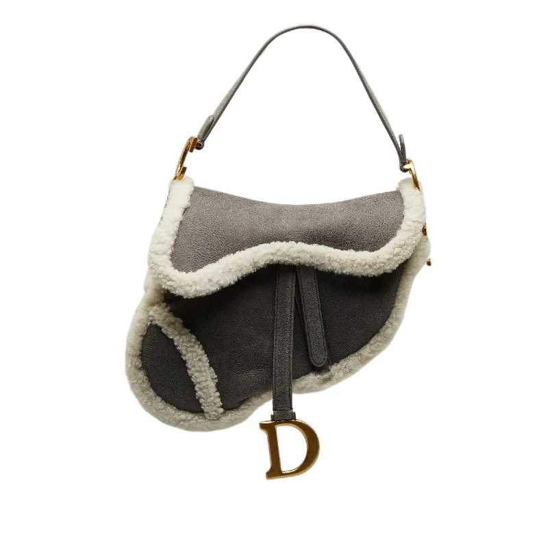 Dior Shearling Saddle Bag (SHG-rQUzwS)