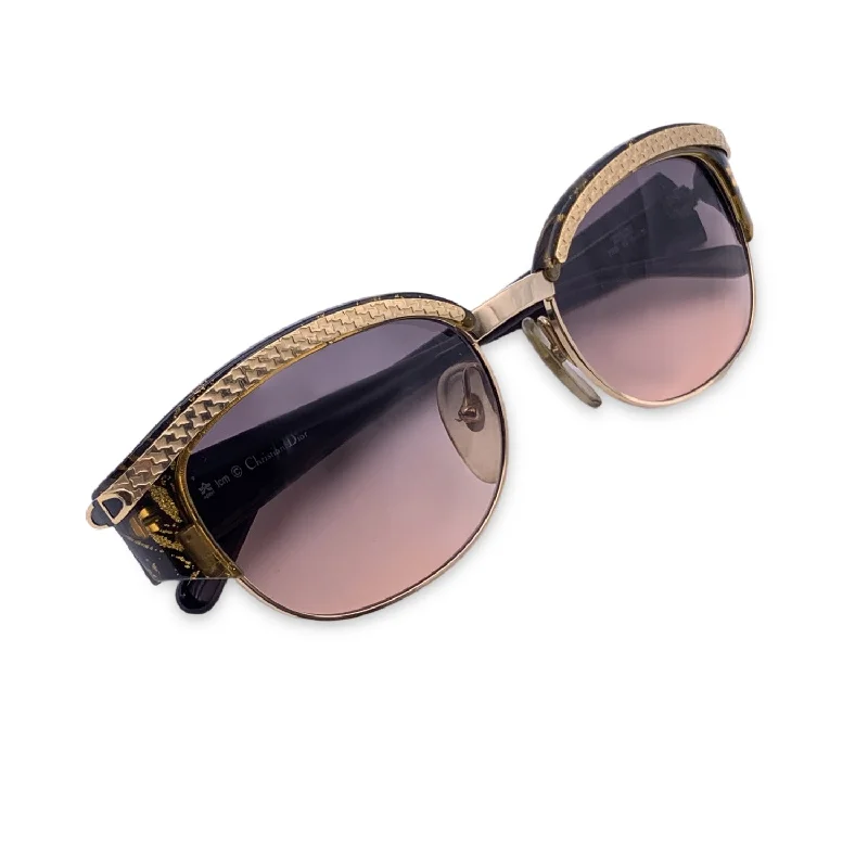 CHRISTIAN DIOR Vintage Sunglasses 2589 49 Marbled Bicolor Lenses 135Mm