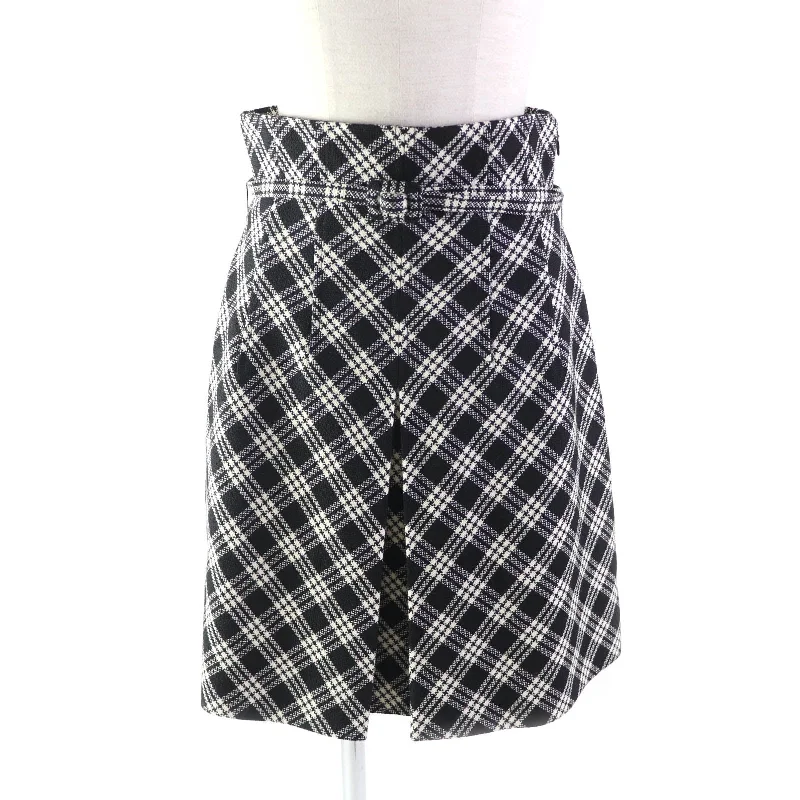 Christian Dior skirt 251J80A1244 wool Black White 42