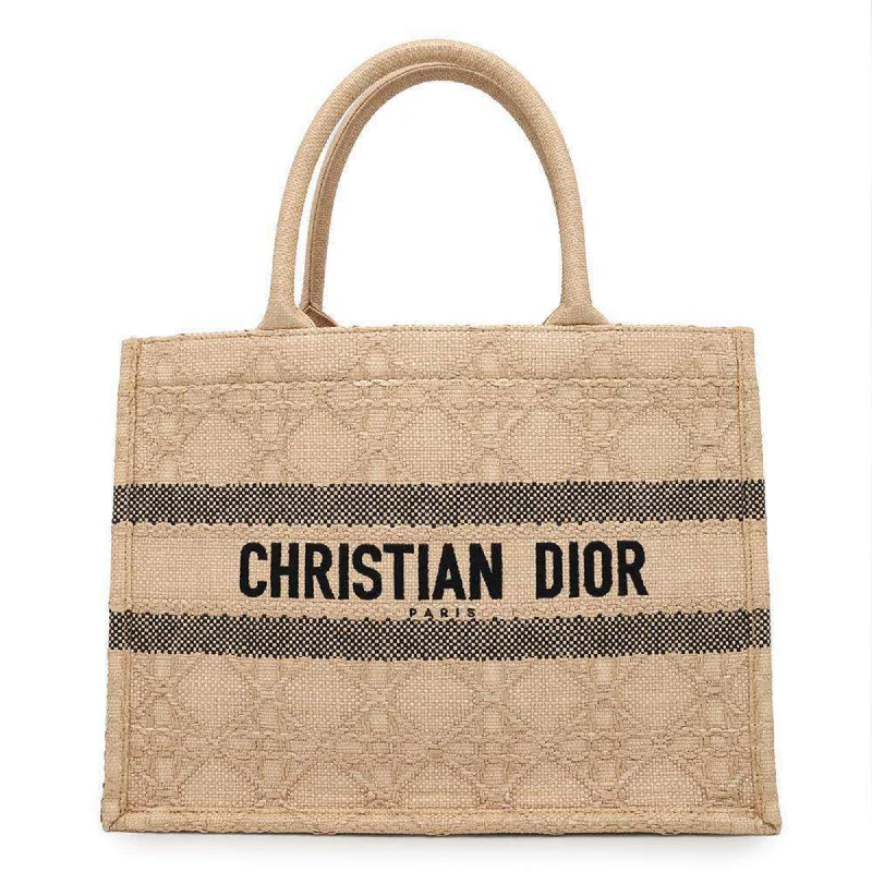 Christian Dior Tote Bag Book Medium Raffia M1296ZSQD_M925