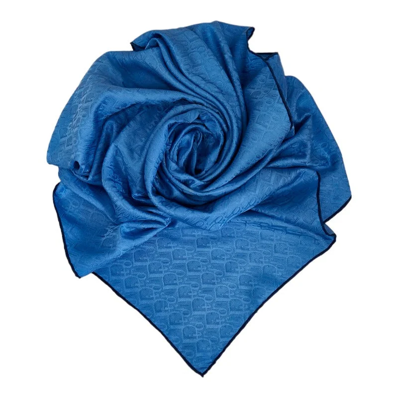 Dior Trotter Scarf Blue Navi Silk Ladies Dior (Paris)