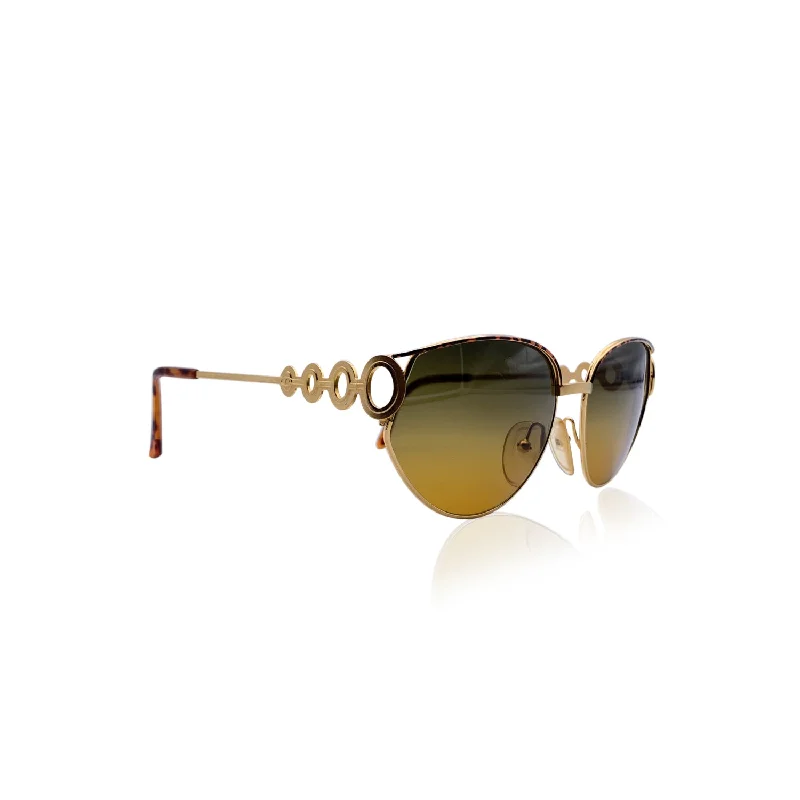 CHRISTIAN DIOR Vintage Gold Metal Sunglasses 2750 59-15 135 Mm