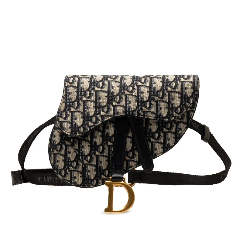 Dior Oblique Canvas Saddle Belt Bag (SHG-ZaE7b5)