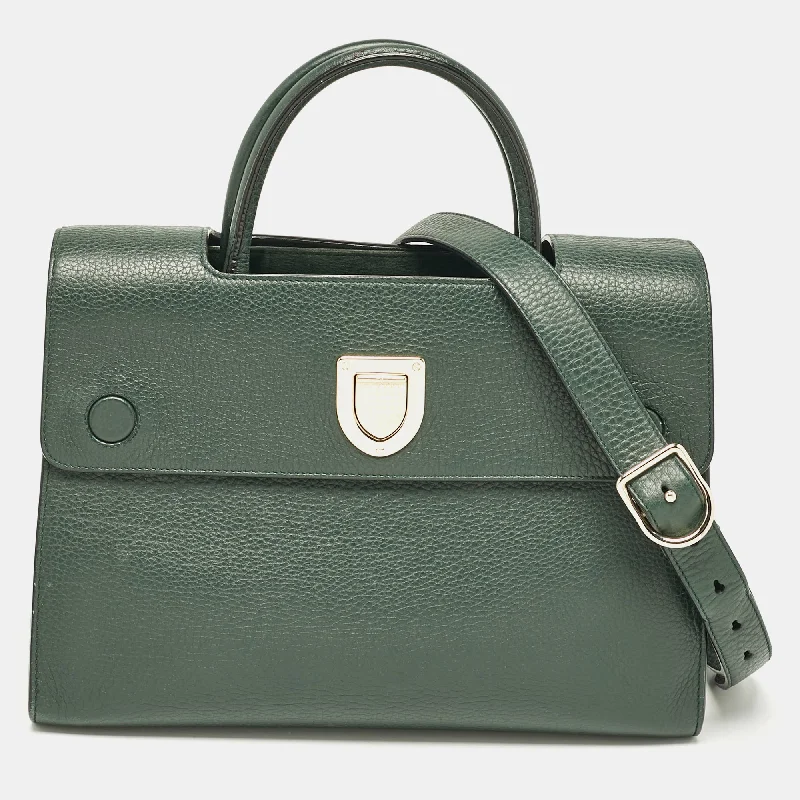 Dior Green Leather Medium Diorever Tote