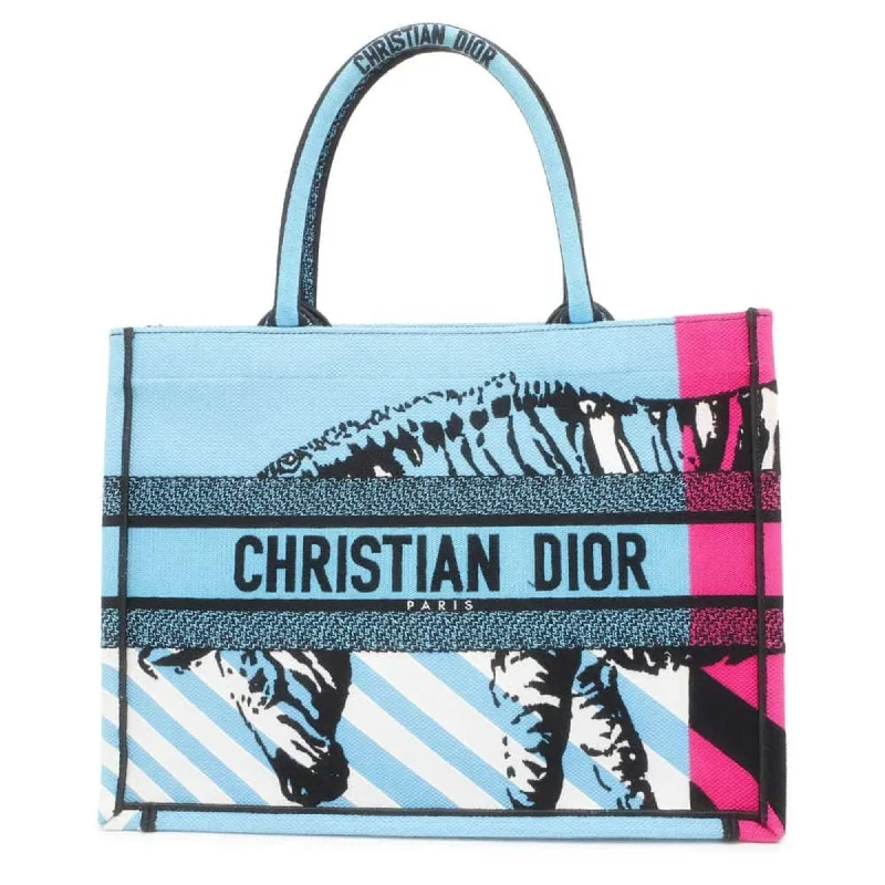 Christian Dior Tote Bag Book D-Jungle Pop Medium Canvas Sale Item