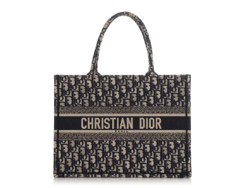 Dior Small Blue Oblique Book Tote