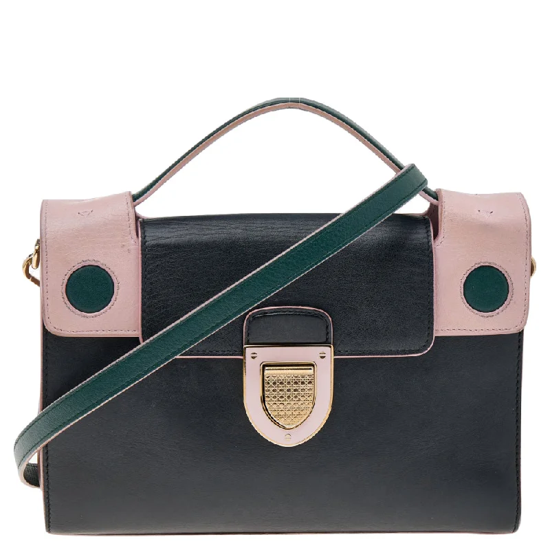 Dior Multicolor Leather Diorever Top Handle Bag