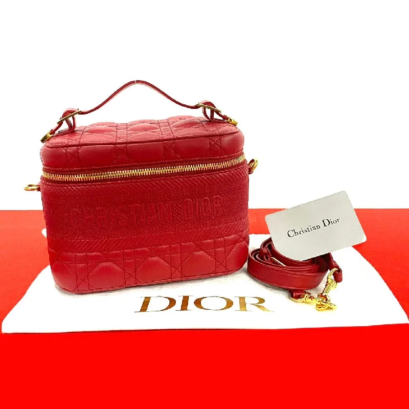 Dior Shoulder Bag leather Red Dior Travel Small