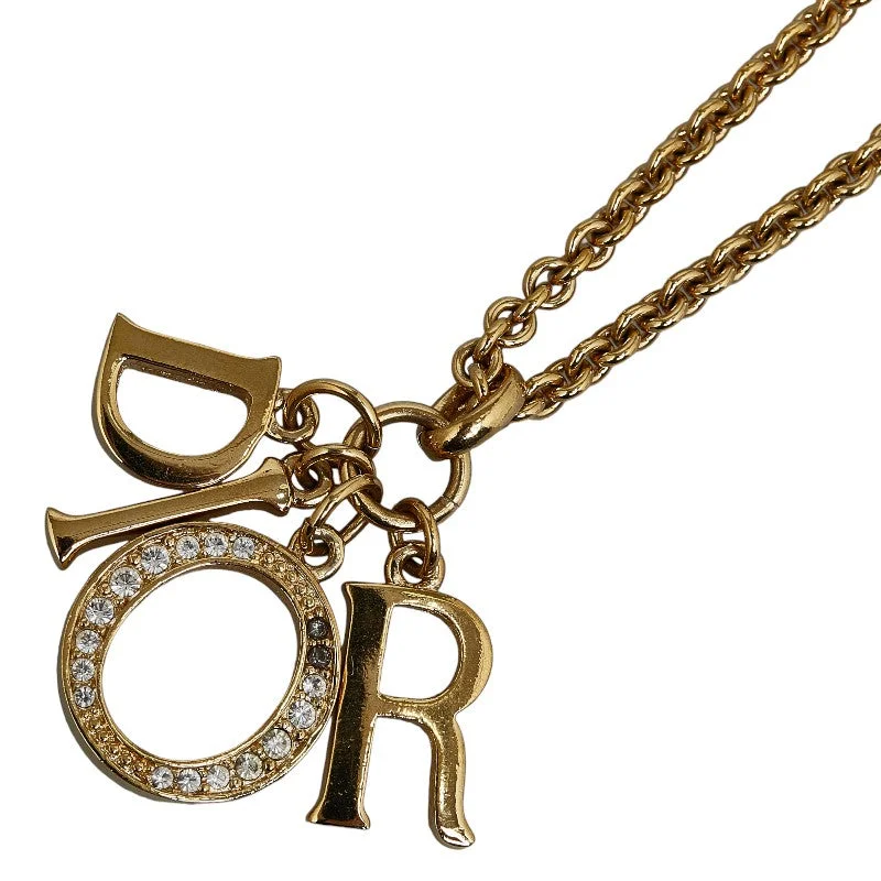 Dior Logo Charm Necklaces G   Dior