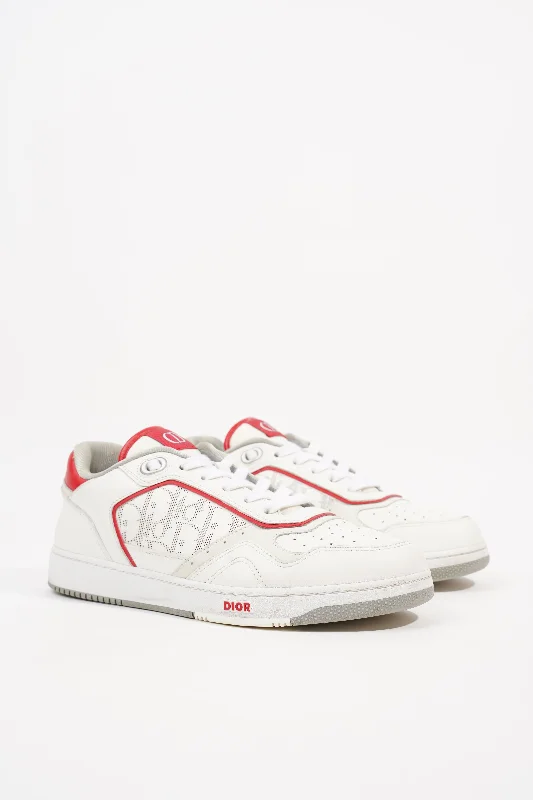 Christian Dior Mens B27 Sneaker White / Red EU 41 / UK 7