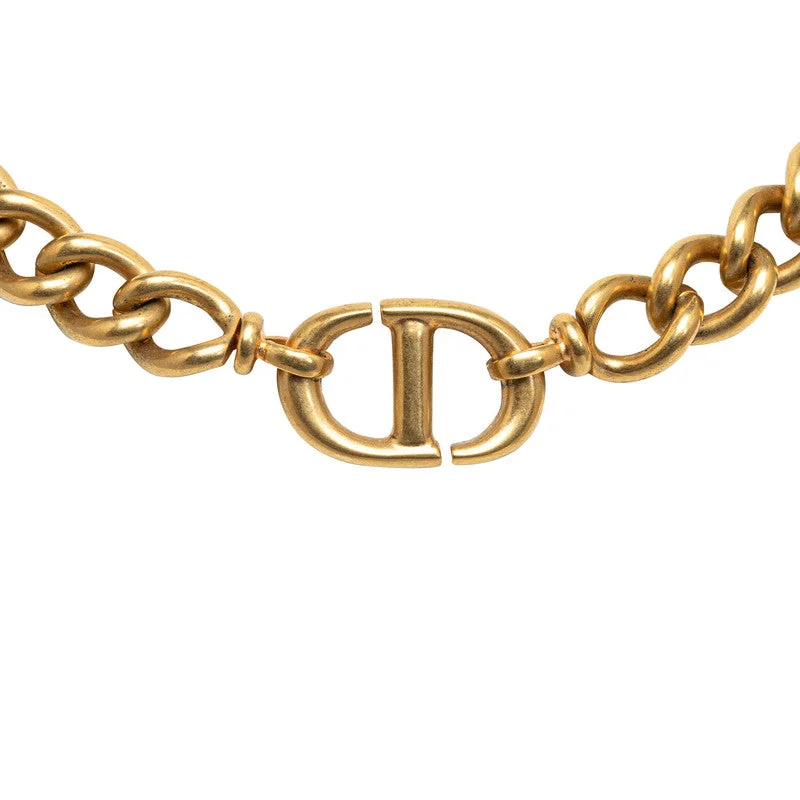 Dior CD Navy Chain Necklaces G   Dior