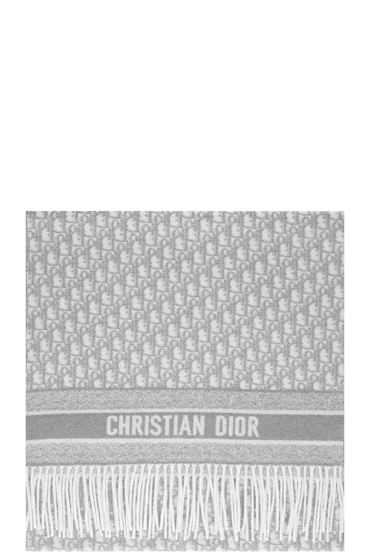 CHRISTIAN DIOR Oblique Scarf Cashmere