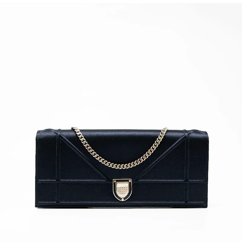 Dior Blue Diorama Croisiere Chain Wallet