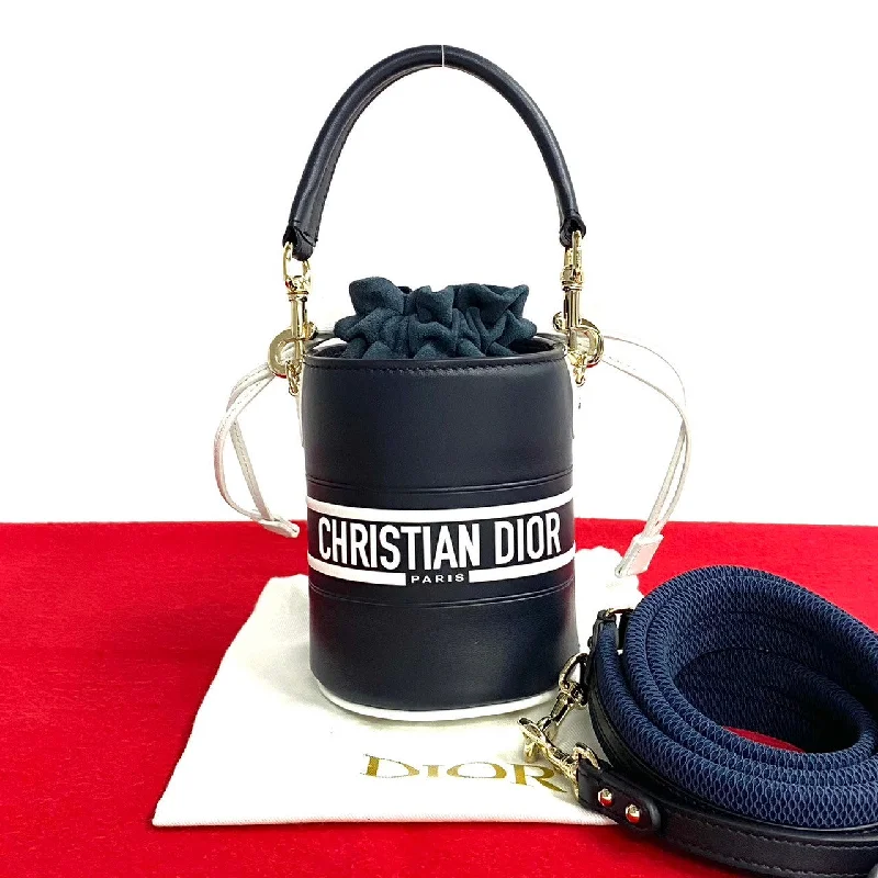 Dior Shoulder Bag Suede Navy Vibe Bucket