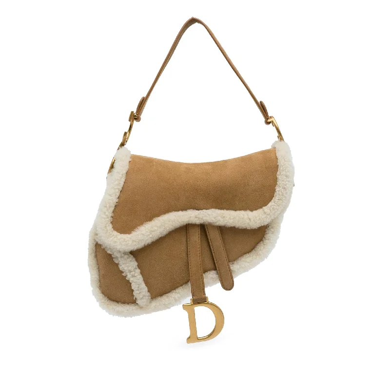 Dior Shearling Saddle Bag (SHG-BhW2DC)