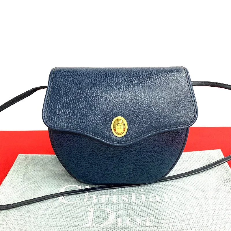 Dior Shoulder Bag leather Navy