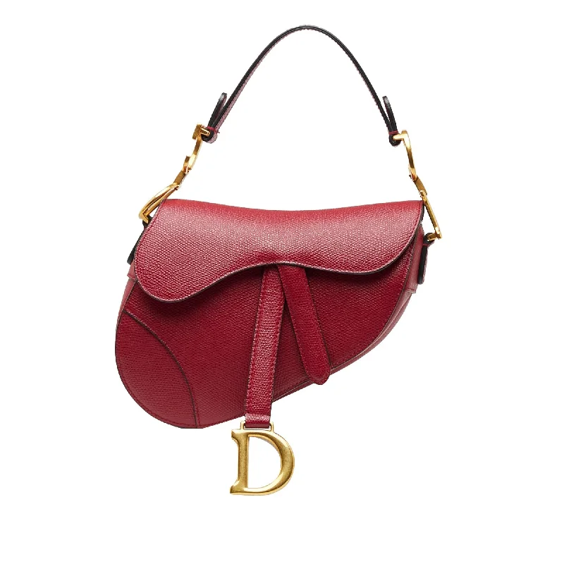 Dior Mini Leather Saddle Bag (SHG-n1dLDu)