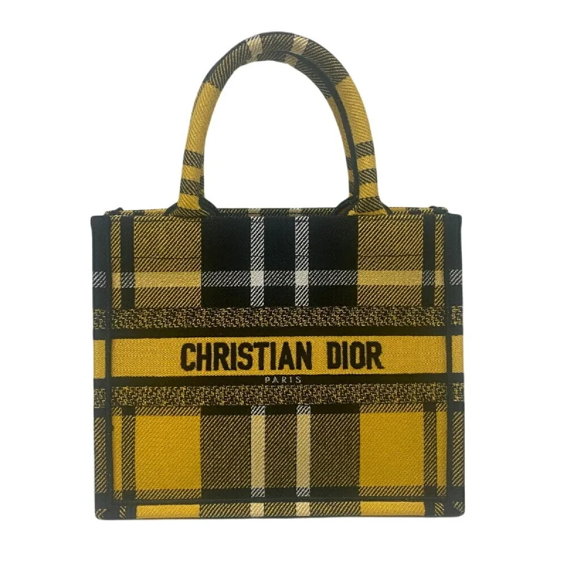 Christian Dior Book Tote Bag Yellow Women's