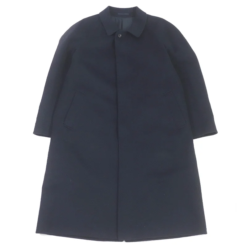 Christian Dior Stainless collar coat cashmere Navy MONSIEUR L