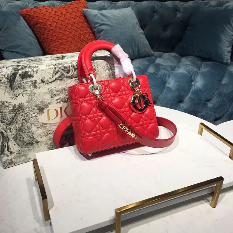 Christian Dior Small Lady My ABCBag Dusty Red