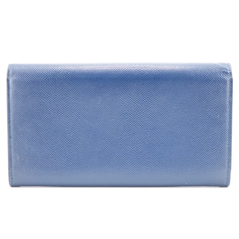 CHRISTIAN DIOR/ CD logo long wallet blue unisex