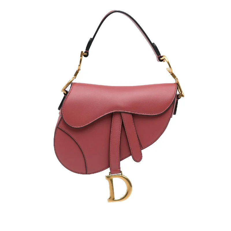 Dior Mini Leather Saddle Bag (SHG-iNrQ7F)