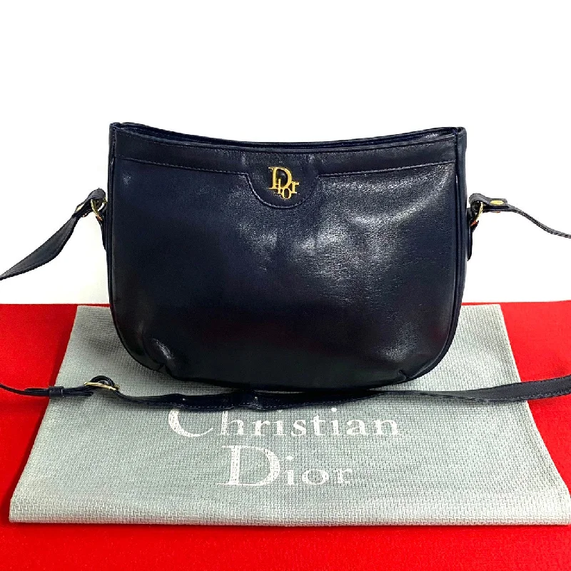 Dior Shoulder Bag leather Navy