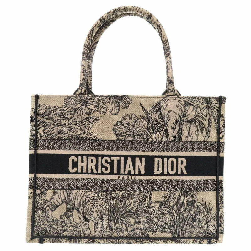 Christian Dior Book Tote Medium Canvas Beige Bag 0380Christian