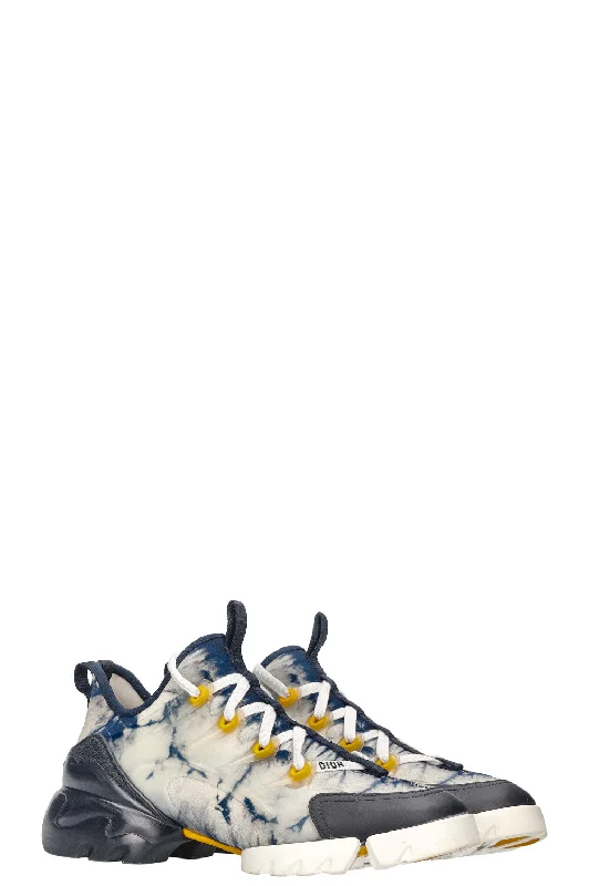 CHRISTIAN DIOR D Connect Tie Dye Sneaker Navy