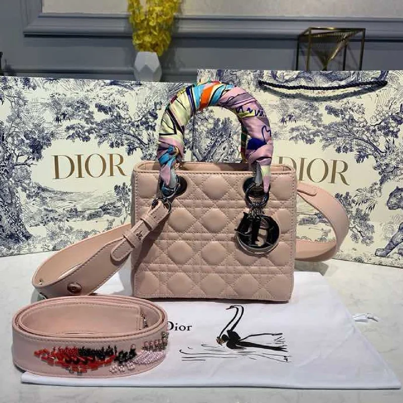 Christian Dior Small Lady My ABCBag Pink For Women, Women’s Handbags 8in/20cm  M0538OCAL