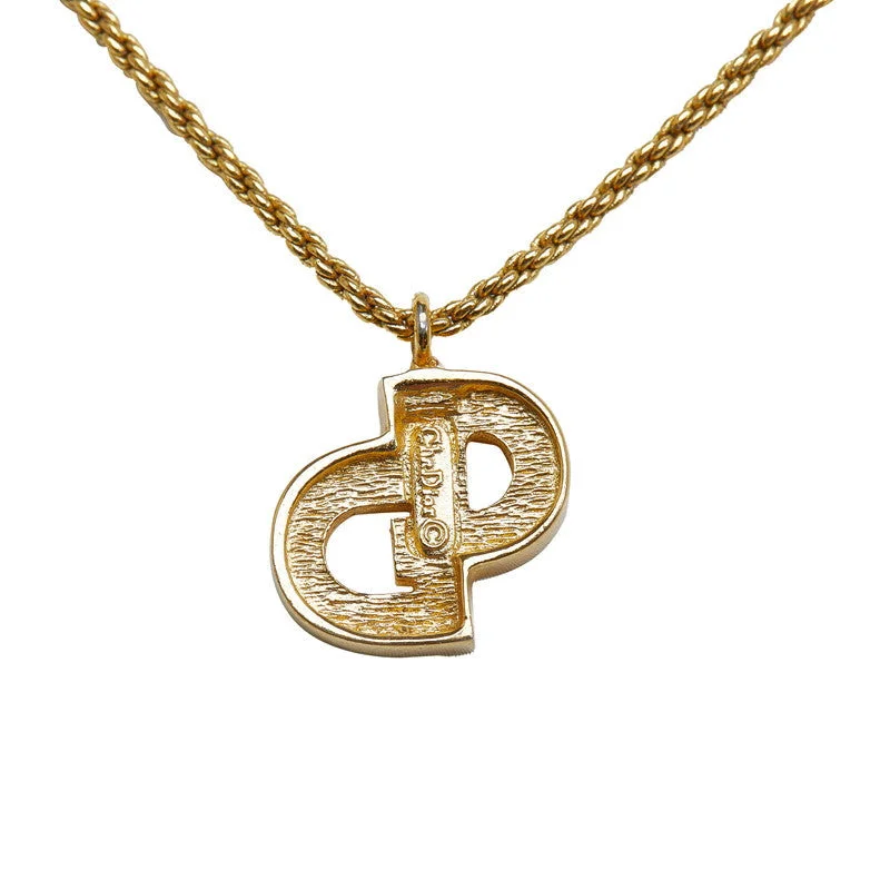 Dior logo line stone necklace g maquette ladies Dior