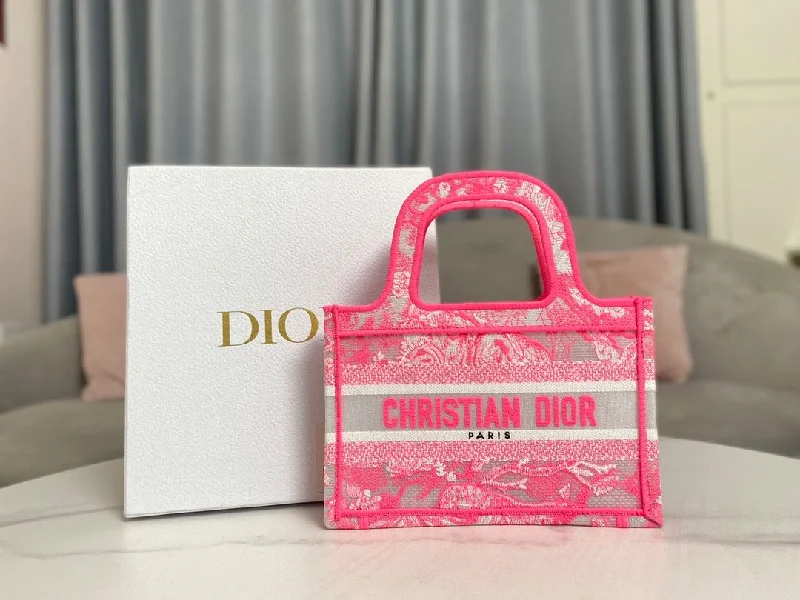 Christian Dior Mini Book Tote Pink, For Women,  Handbags 22.5cm/9in  S5475ZRVJ_M956