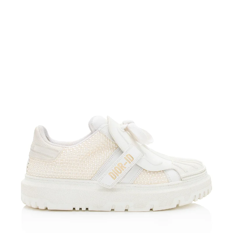 Dior Calfskin Pearl Dior-ID Platform Sneakers - Size 6 / 36 (SHF-SaXXOc)