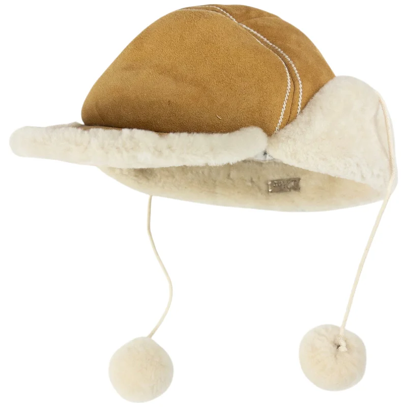 Vintage Dior Sheep Skin Wool Trapper Hat