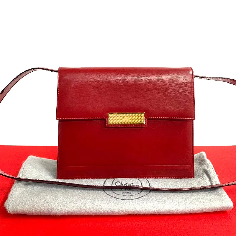 Dior Shoulder Bag leather Red