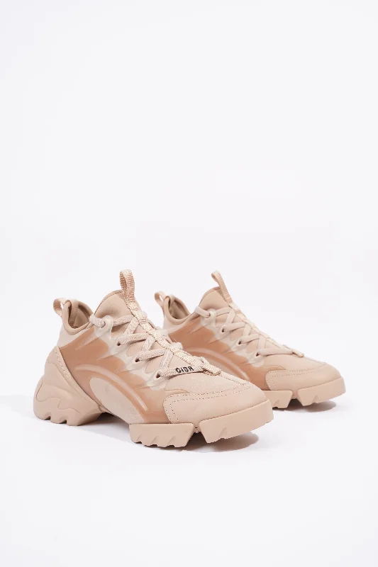 Christian Dior Womens D Connect Sneaker Nude Technical Fabric EU 35 / UK 2