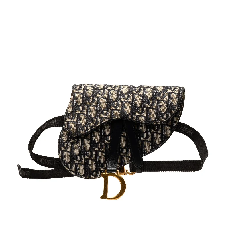 Dior Oblique Canvas Saddle Belt Bag (SHG-eu4SAa)