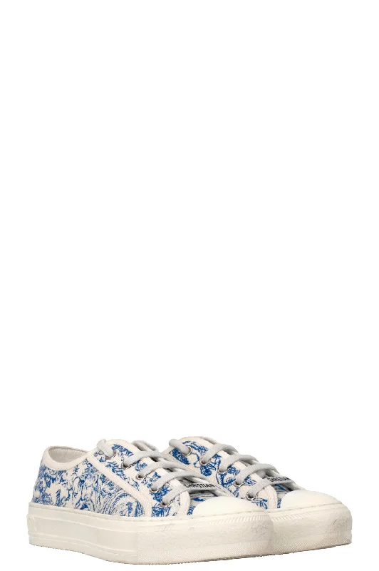 CHRISTIAN DIOR Walk N Dior Toile De Jouy Sneaker White