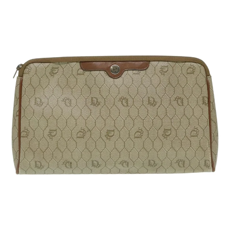 Dior Honeycomb  Canvas Clutch Bag (Pre-Owned)